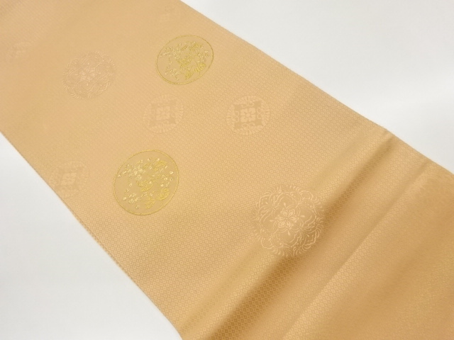 JAPANESE FUKURO OBI / WOVEN FLORAL PLANTS